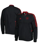 Men's adidas Black Manchester United Aeroready Anthem Full-Zip Jacket