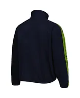 Men's adidas Navy Manchester United Lifestyler Fleece Full-Zip Jacket