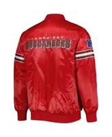 Men's Starter Red Tampa Bay Buccaneers The Pick and Roll Full-Snap Jacket