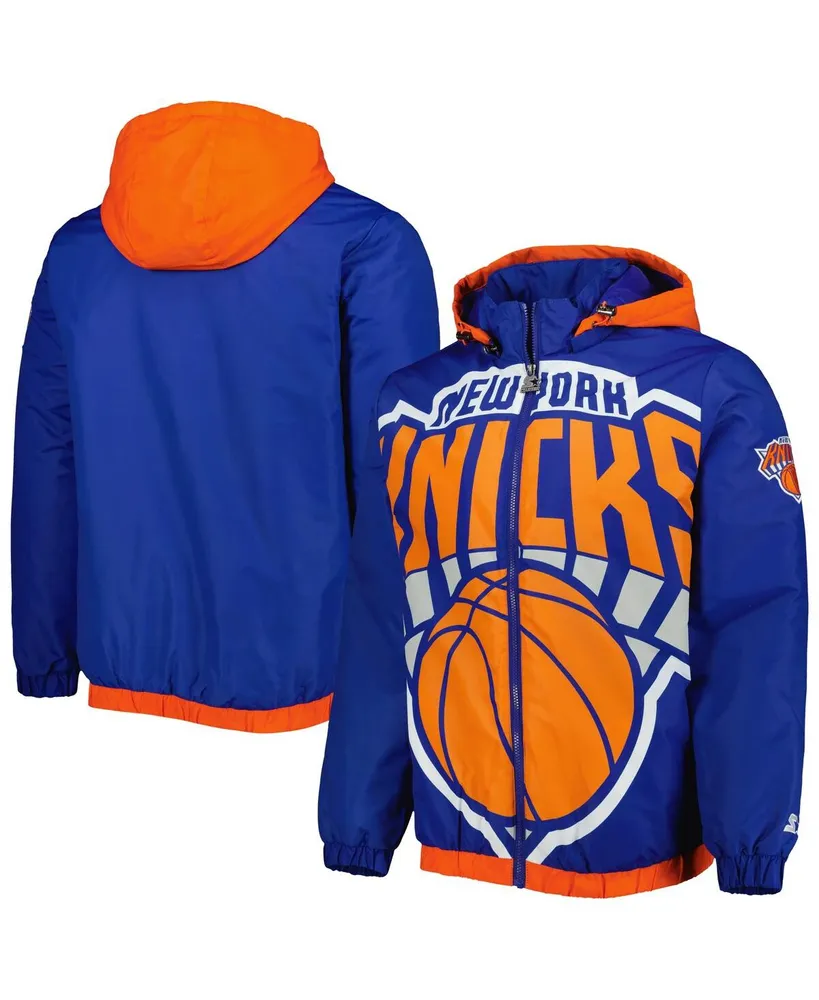 Starter Men's Starter Blue New York Knicks The Triple Double Full-Zip Hoodie  Jacket