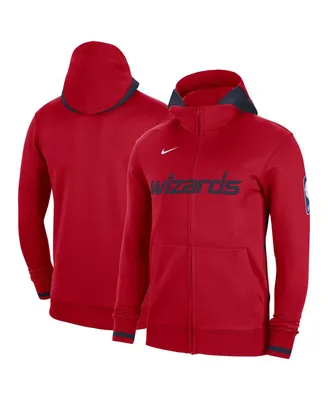 Men's Nike Red Washington Wizards Authentic Showtime Performance Full-Zip Hoodie