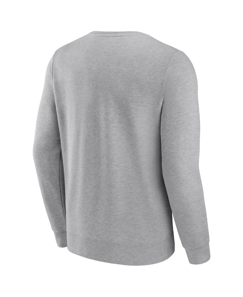 Men's Fanatics Heathered Charcoal Arizona Cardinals Playability Pullover Sweatshirt