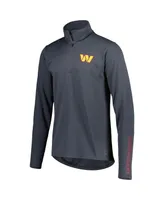 Men's Msx by Michael Strahan Charcoal Washington Commanders Half-Zip Hoodie