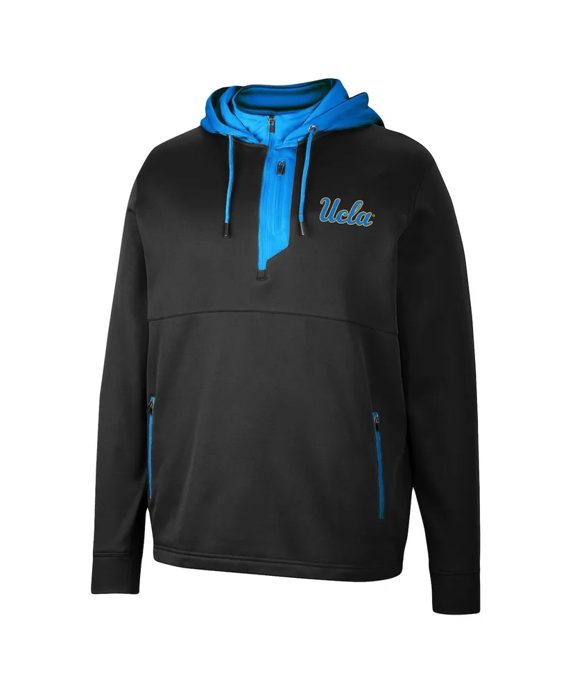 Men's Colosseum Black Ucla Bruins Luge 3.0 Quarter-Zip Hoodie