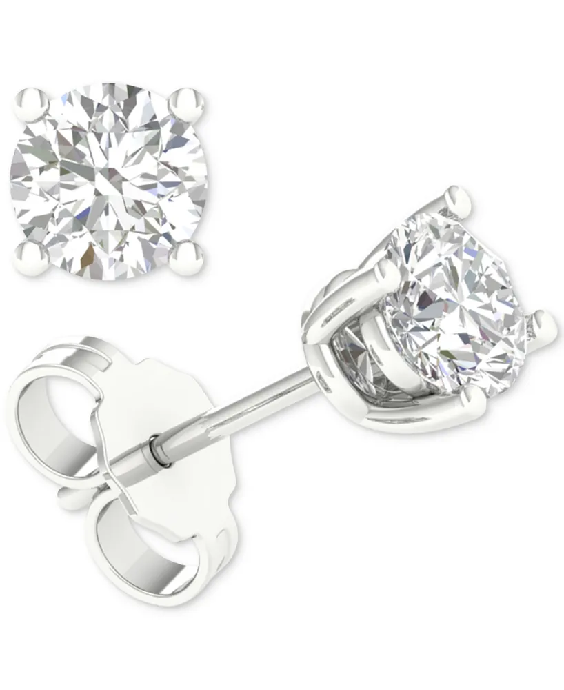 Diamond Solitaire Stud Earrings (5/8 ct. t.w.) in 14k Gold