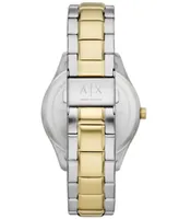 A|X Armani Exchange Men's Multifunction Two-Tone Stainless Steel Bracelet Watch, 42mm - Two