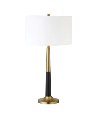 Lyon 29.75" Tall Two-Tone Table Lamp with Fabric Shade