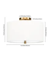 Ellis 16" Flush Mount with Fabric Shade