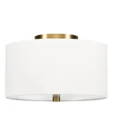 Ellis 12" Flush Mount with Fabric Shade