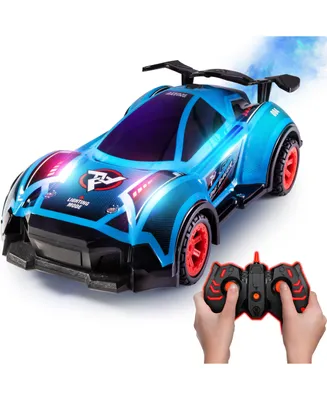 Force1 Fog Racer Remote Control Car For Kids - Red and Blue