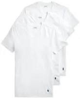 Polo Ralph Lauren Men's Slim Fit V-Neck Undershirt, 3-Pack