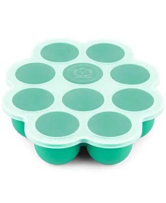 KeaBabies Prep Silicone Baby Food Freezer Tray with Clip-on Lid, 2oz x 10 Molds, Bpa-Free Storage