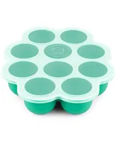 KeaBabies Prep Silicone Baby Food Freezer Tray with Clip-on Lid, 2oz x 10 Molds, Bpa-Free Storage