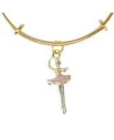 Ballerina Gold Bangle Bracelet for Girls