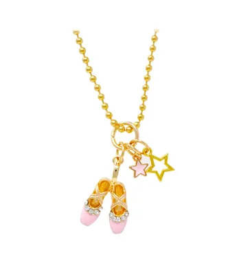 Ballet Slippers Gold Necklace for Girls