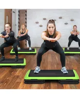 Costway Fitness Aerobic Step Cardio Adjust 4'' - 6'' - 8''