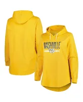 Women's Heather Gold Nashville Predators Plus Fleece Pullover Hoodie