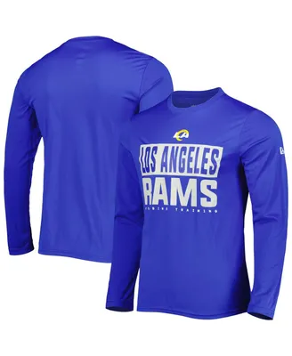 Men's New Era Royal Los Angeles Rams Combine Authentic Offsides Long Sleeve T-shirt