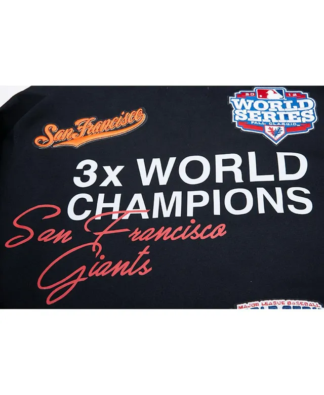 Men's Pro Standard Black San Francisco Giants Championship Pullover Hoodie Size: Extra Large