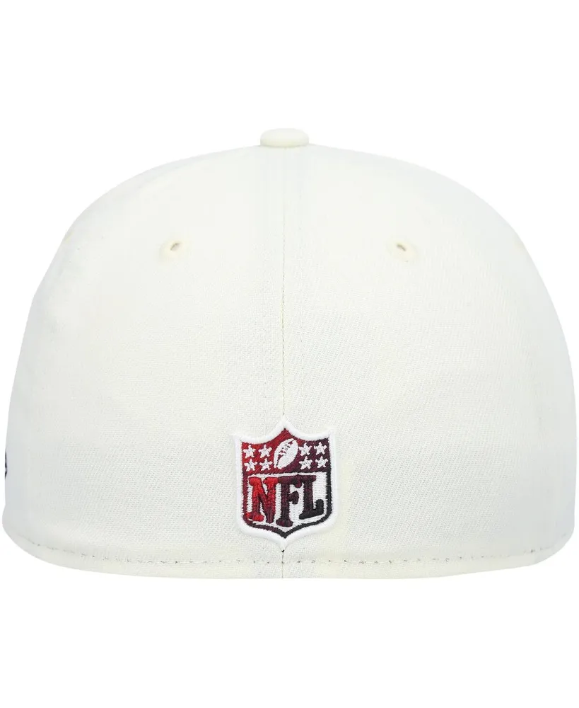 Men's New Era Cream Arizona Cardinals Chrome Color Dim 59FIFTY Fitted Hat