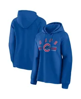 Women's Fanatics Royal Chicago Cubs Perfect Play Raglan Pullover Hoodie