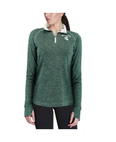 Women's Colosseum Green Michigan State Spartans Bikram Quarter-Zip Pullover Jacket