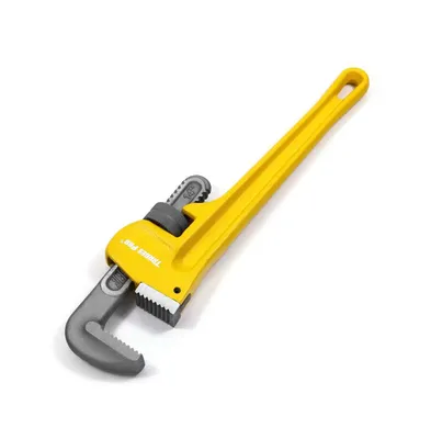 14 Inch Heavy Duty Adjustable Pipe Wrench Yellow