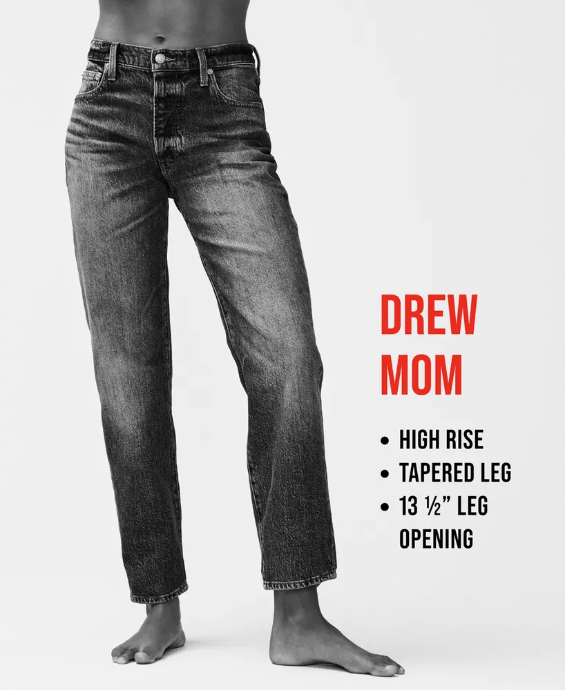 Lucky Brand Drew Distressed High-Rise Mom Jeans