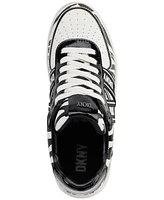 Dkny Women's Olicia Lace-Up Logo-Strap Sneakers