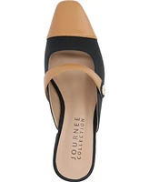 Journee Collection Women's Dalla Block Heel Mary Jane Mules