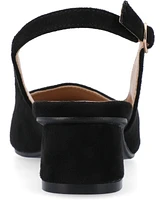 Journee Collection Women's Sylvia Block Heel Slingback Pumps