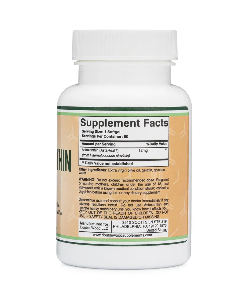 Double Wood Supplements Astaxanthin