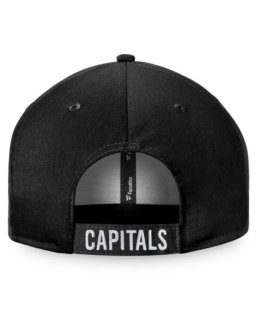 Men's Fanatics Black Washington Capitals Core Adjustable Hat