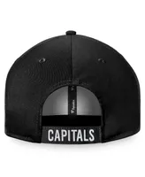 Men's Fanatics Black Washington Capitals Core Adjustable Hat