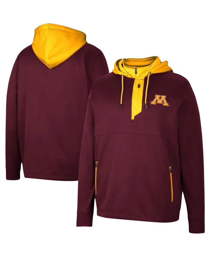 Men's Colosseum Maroon Minnesota Golden Gophers Luge 3.0 Quarter-Zip Hoodie