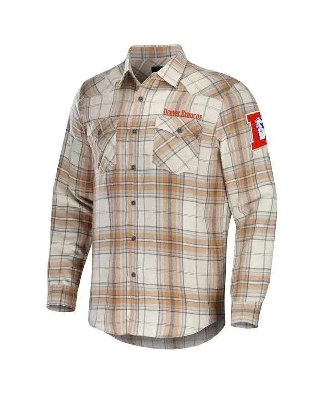 Lids Tennessee Titans NFL x Darius Rucker Collection by Fanatics Flannel Long  Sleeve Button-Up Shirt - Tan