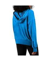 Women's Msx by Michael Strahan Powder Blue Los Angeles Chargers Emerson Full-Zip Hoodie