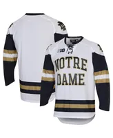 Men's Under Armour White Notre Dame Fighting Irish Ua Replica Hockey Jersey