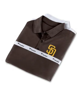 Men's Fanatics Brown, White San Diego Padres Polo Shirt Combo Set