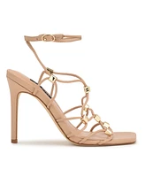 Nine West Women's Tenor Ankle Wrap Heeled Dress Sandals