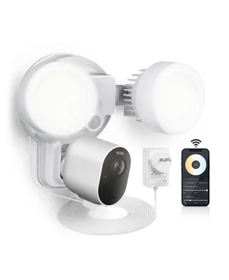 Wasserstein 3-in-1 Plugged-In Smart Floodlight, Charger, and Mount - Compatible with Arlo Ultra/Ultra 2, Arlo Pro 3/4 - 1500 lumens