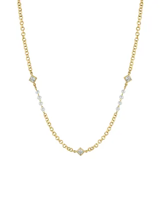 And Now This Cubic Zirconia Gold-Plated Necklace