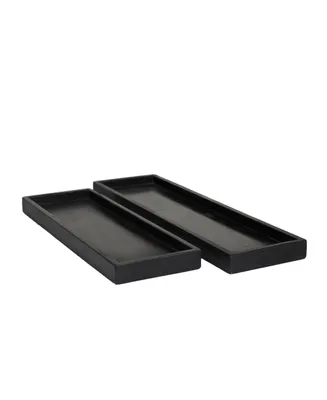 Marble Modern 2 Piece Tray Set