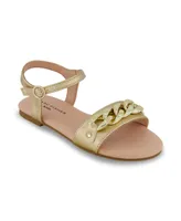 Marc Fisher Little Girls Open Toe Flat Sandals