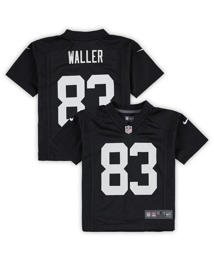 Preschool Boys and Girls Nike Darren Waller Black Las Vegas Raiders Game Jersey