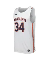 Men's Under Armour White Auburn Tigers Replica Basketball Jersey