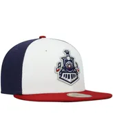 Men's New Era White, Navy Round Rock Express Authentic Collection Team Alternate 59FIFTY Fitted Hat