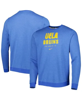 Men's Nike Blue Ucla Bruins Vault Stack Club Fleece Pullover Sweatshirt