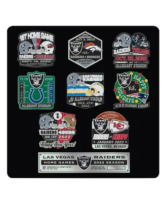 Mojo Licensing Las Vegas Raiders 9-Pack Collector Pin Set