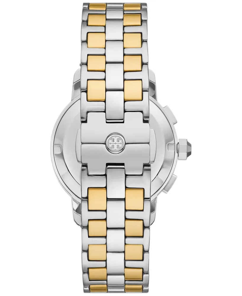 Tory Burch Women's Chronograph Two-Tone Stainless Steel Bracelet Watch 37mm